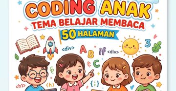 Template Coding Anak Belajar Membaca isi 50 Halaman Bisa Download Dan Cetak