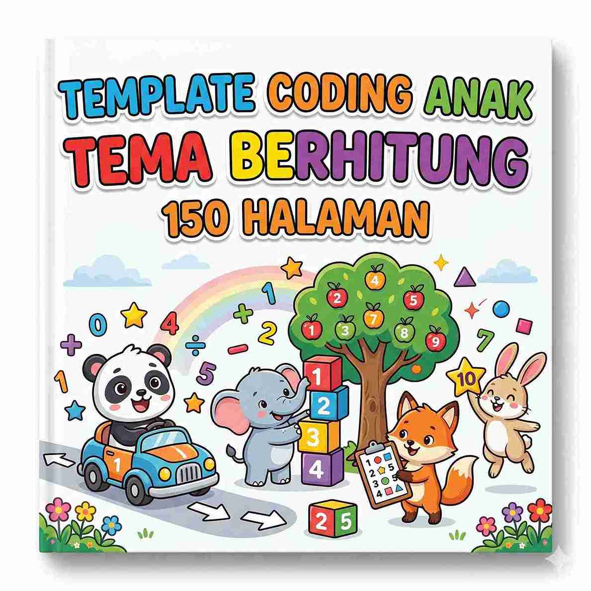 Template Coding Anak Tema Berhitung Isi 150 Halaman Bisa Download Dan Cetak